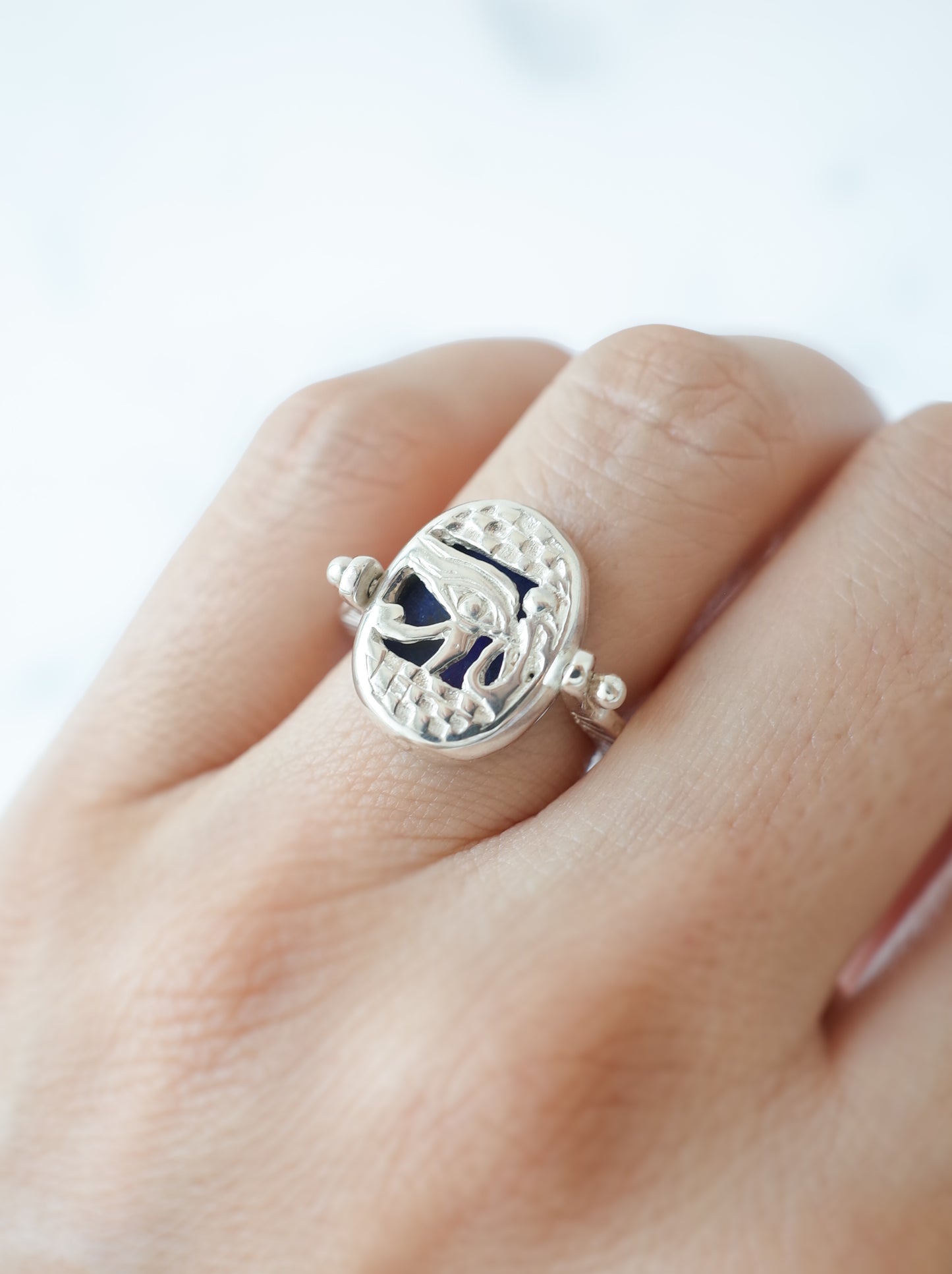 ラピスラズリのリバーシブルリング