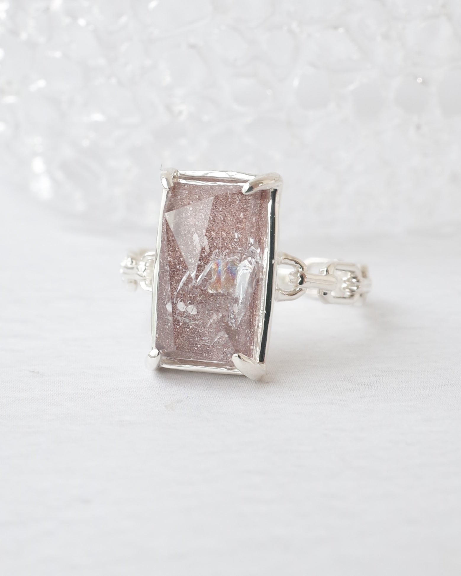 貫入ガーデンクォーツのリング – Chevalier