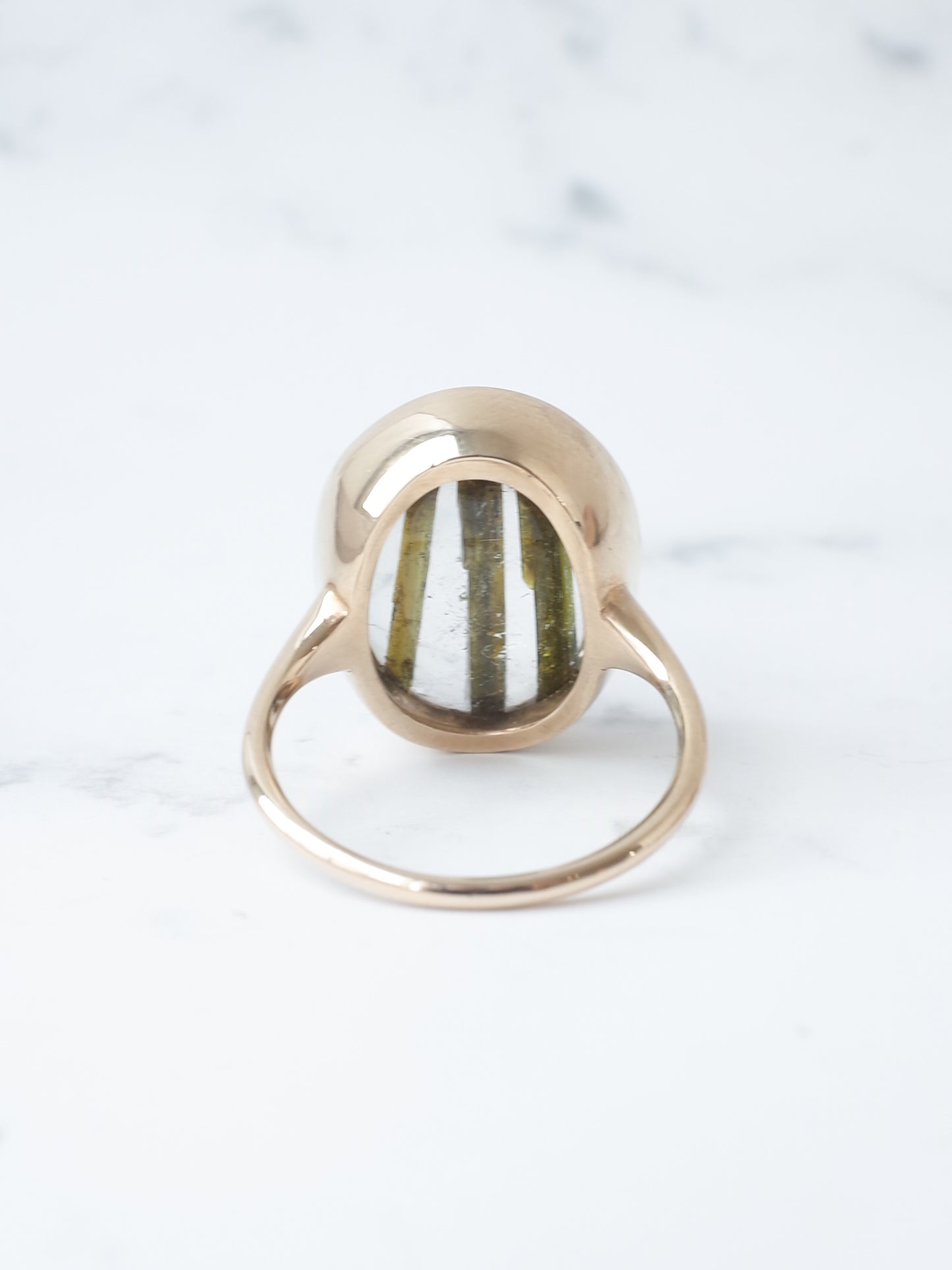 エピドートインクォーツのリング