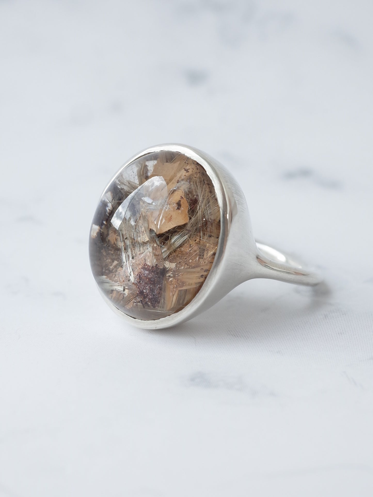 ガーデンルチルクォーツのリング