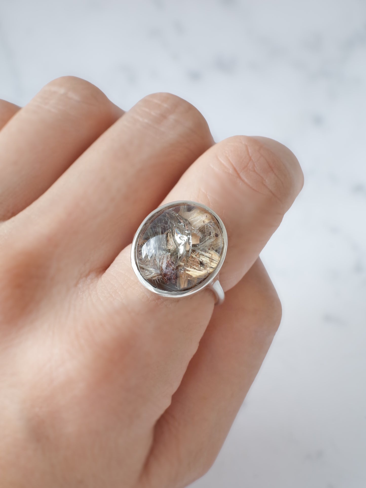 ガーデンルチルクォーツのリング