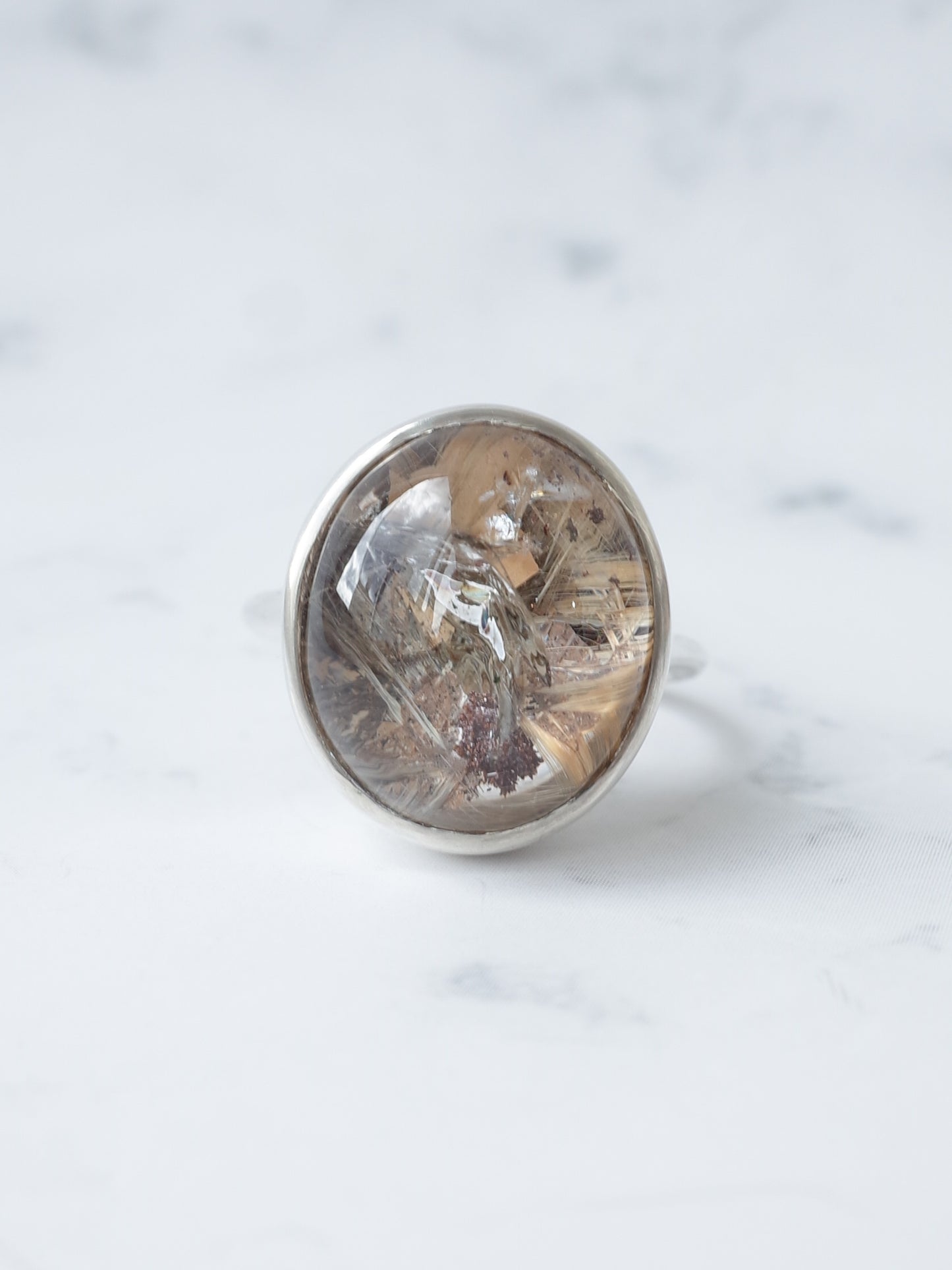 ガーデンルチルクォーツのリング