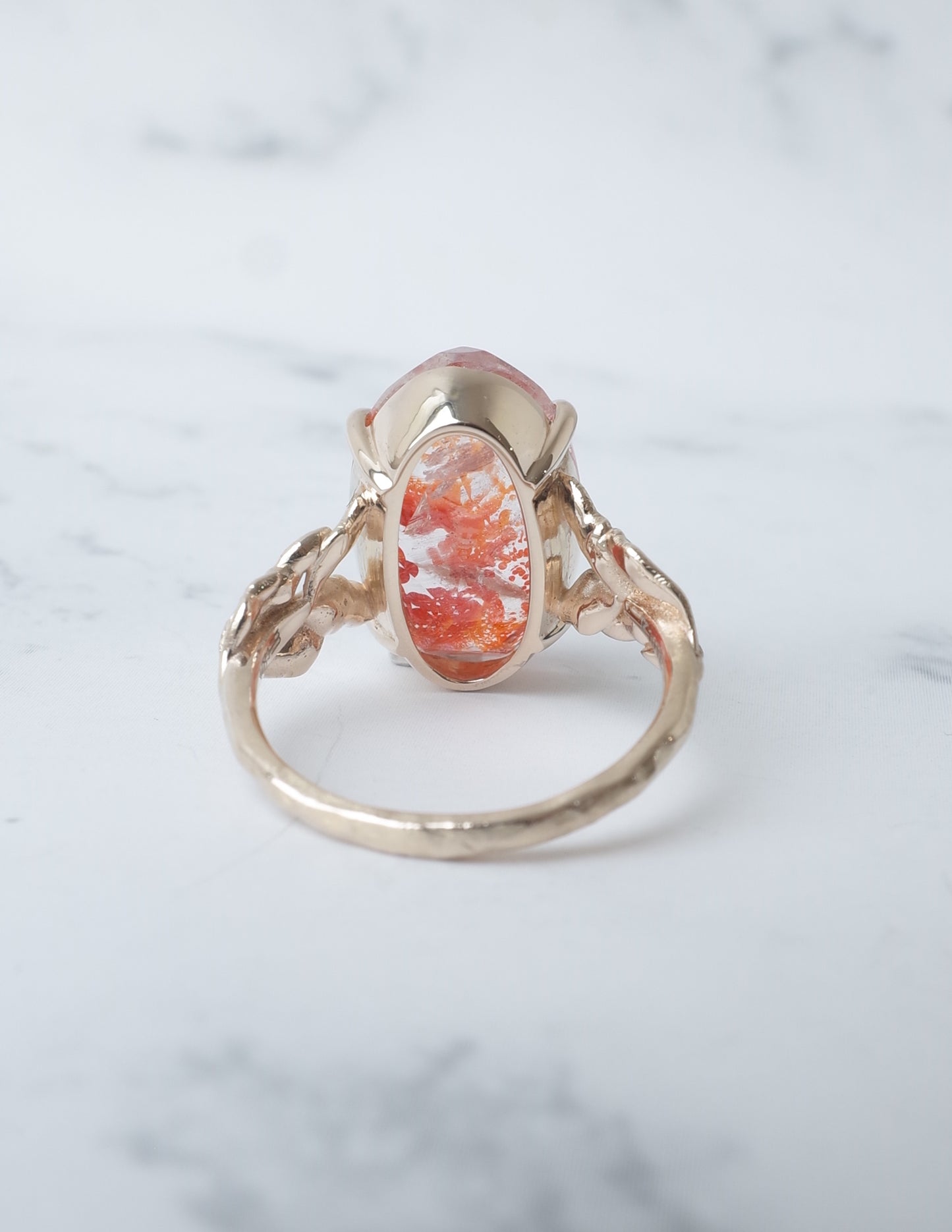 ランダムカットオーロラクォーツのリング