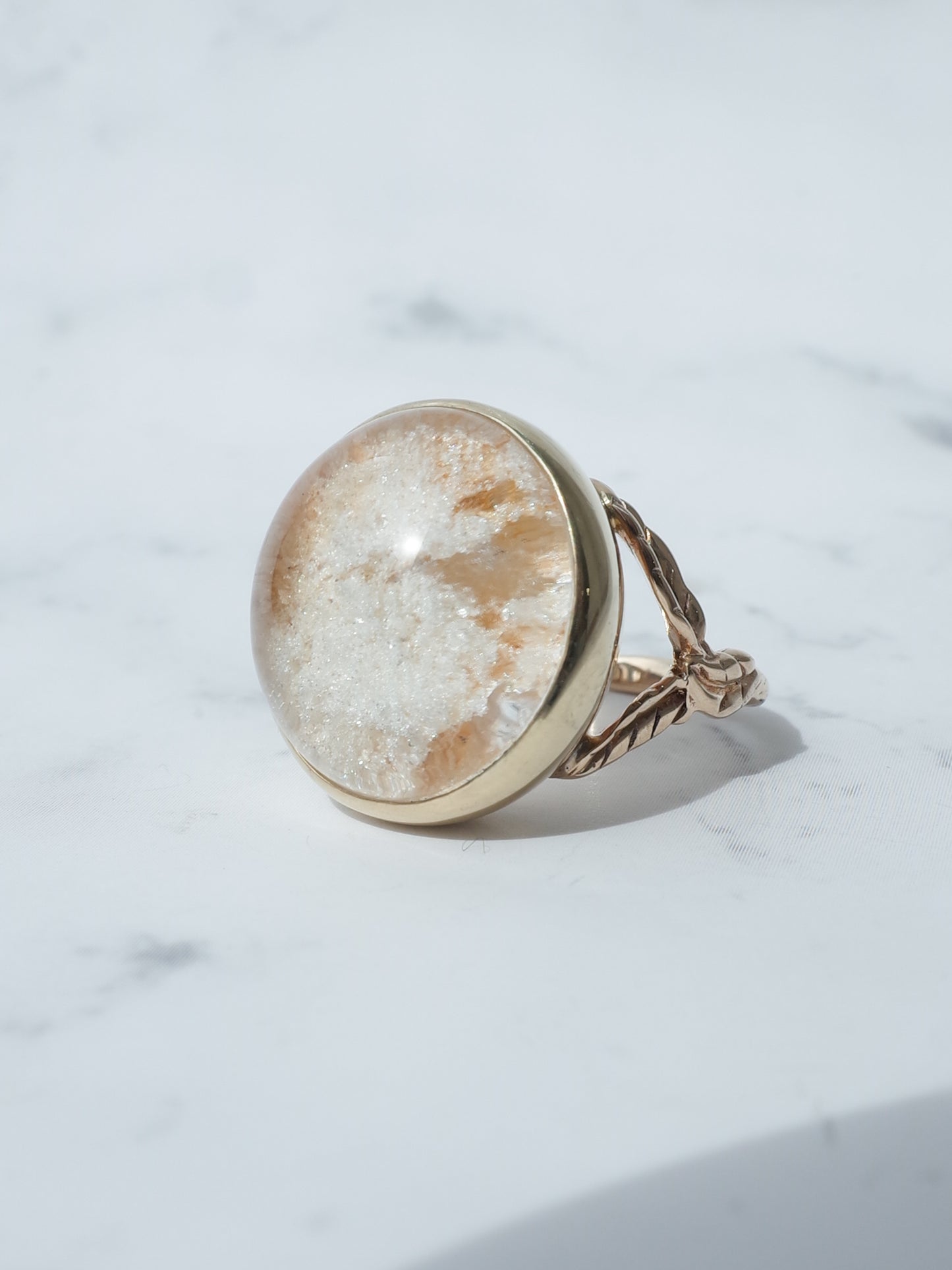 ホワイトガーデンクォーツのリング