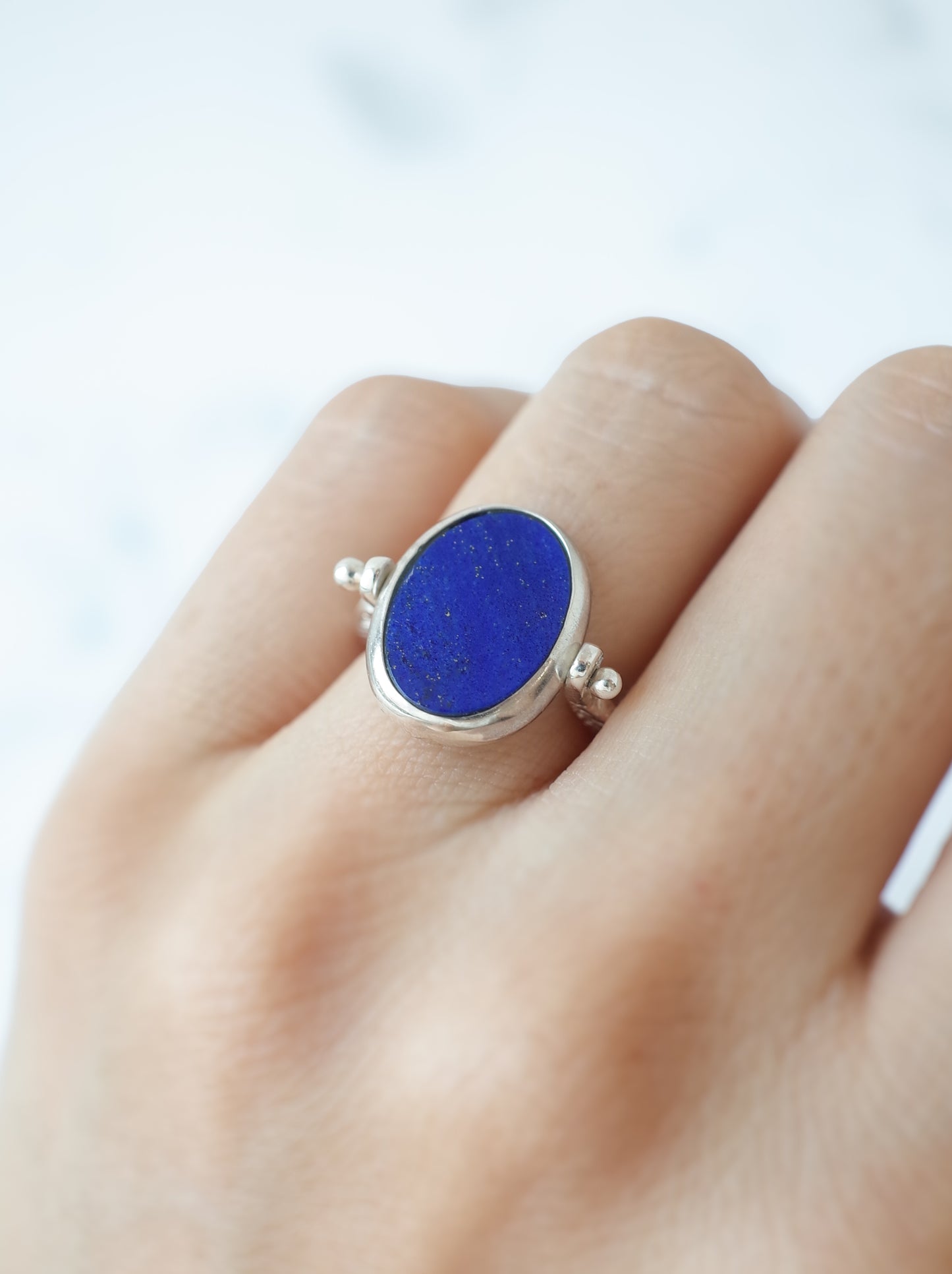 ラピスラズリのリバーシブルリング