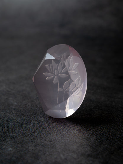 ローズクォーツのルース - mirage 6