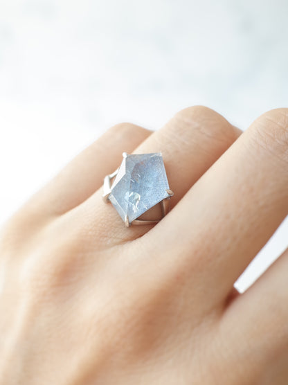 デュモルチェライトインクォーツのリング - 1