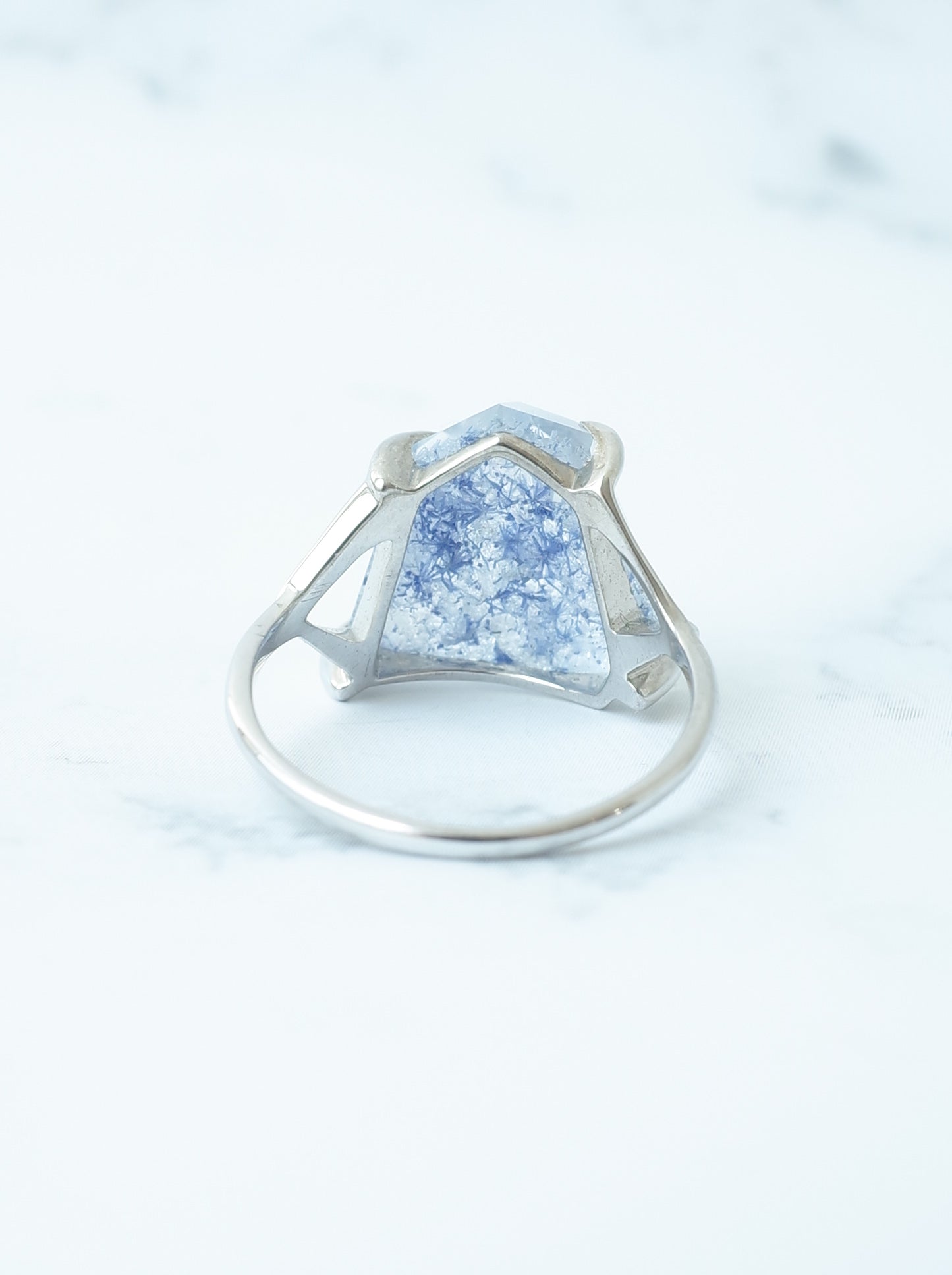 デュモルチェライトインクォーツのリング - 2