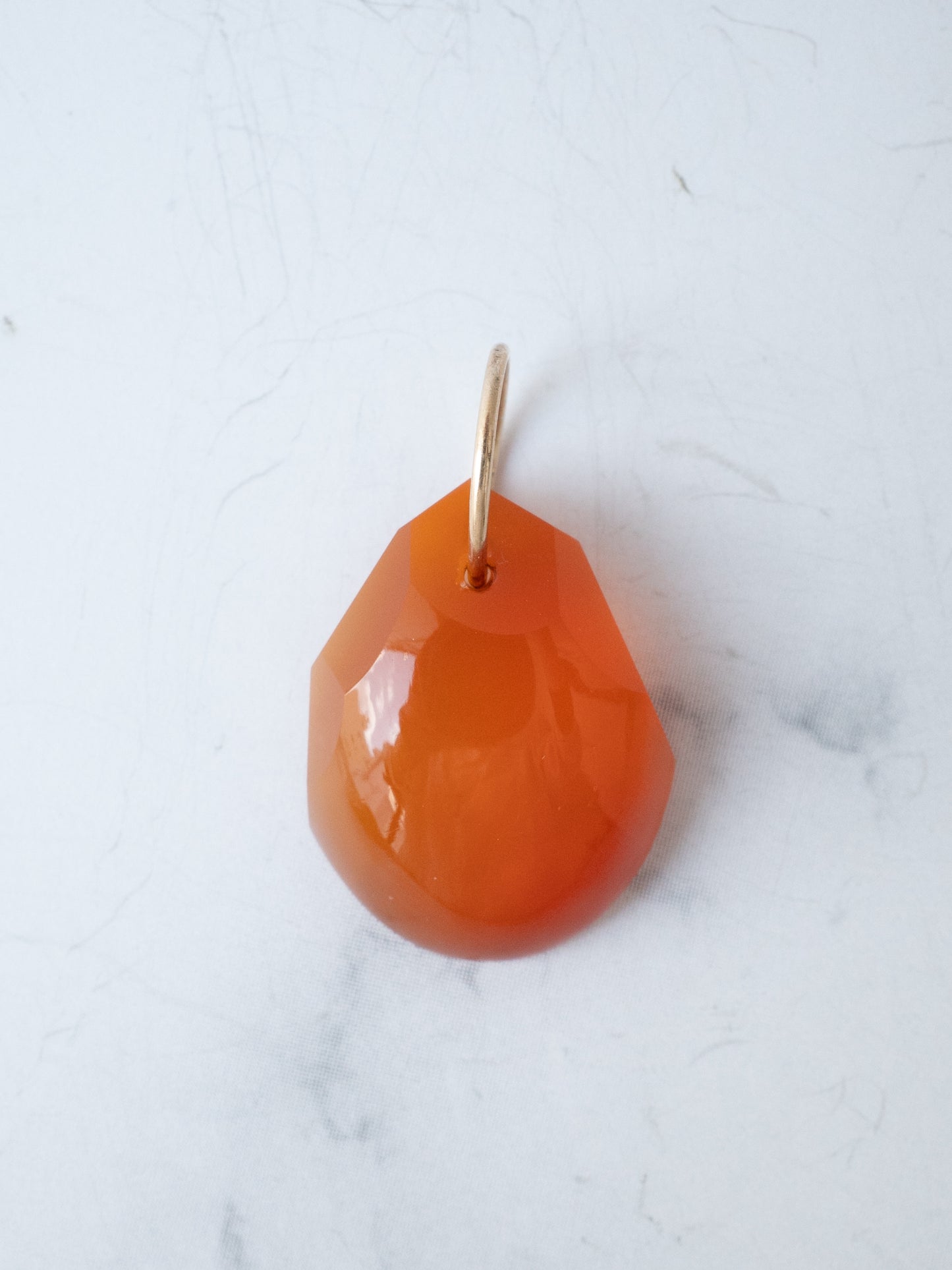 オレンジアゲートのペンダントトップ - 2