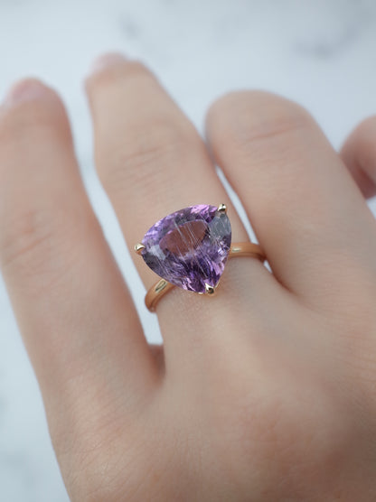 ラベンダー アメシストのリング