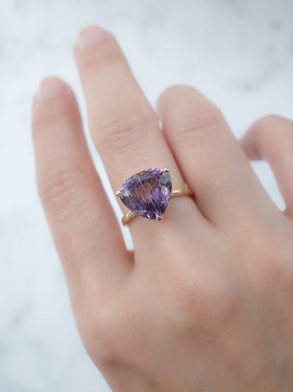 ラベンダー アメシストのリング