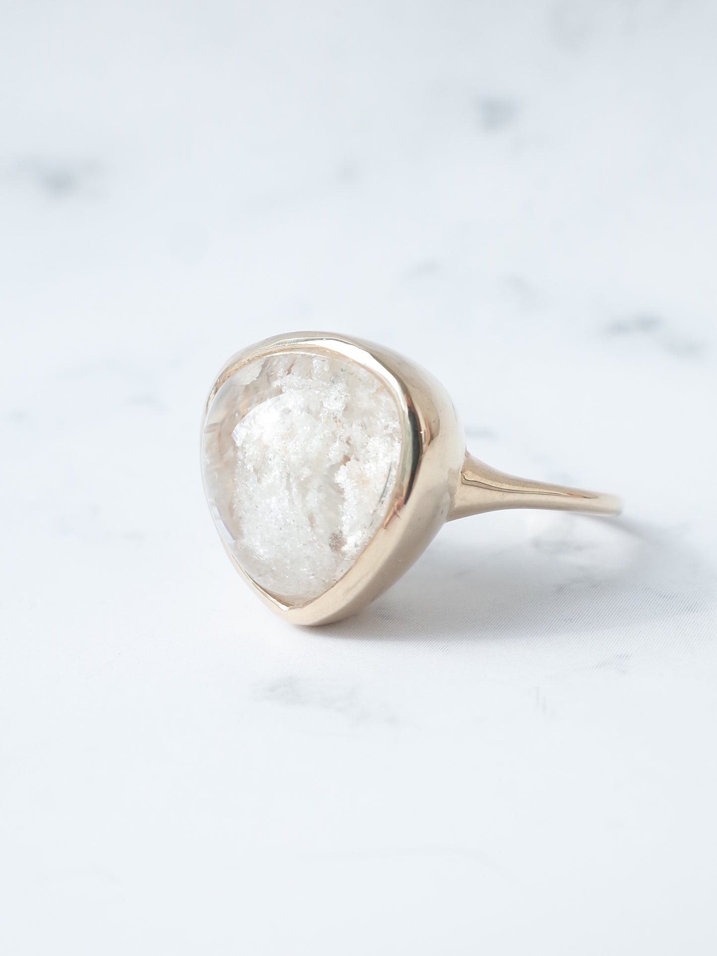 ホワイトガーデンクォーツのリング