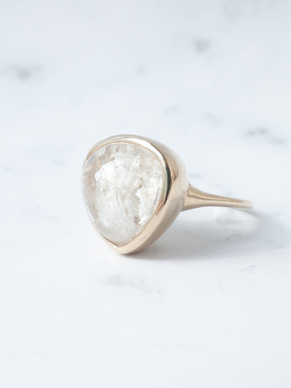ホワイトガーデンクォーツのリング