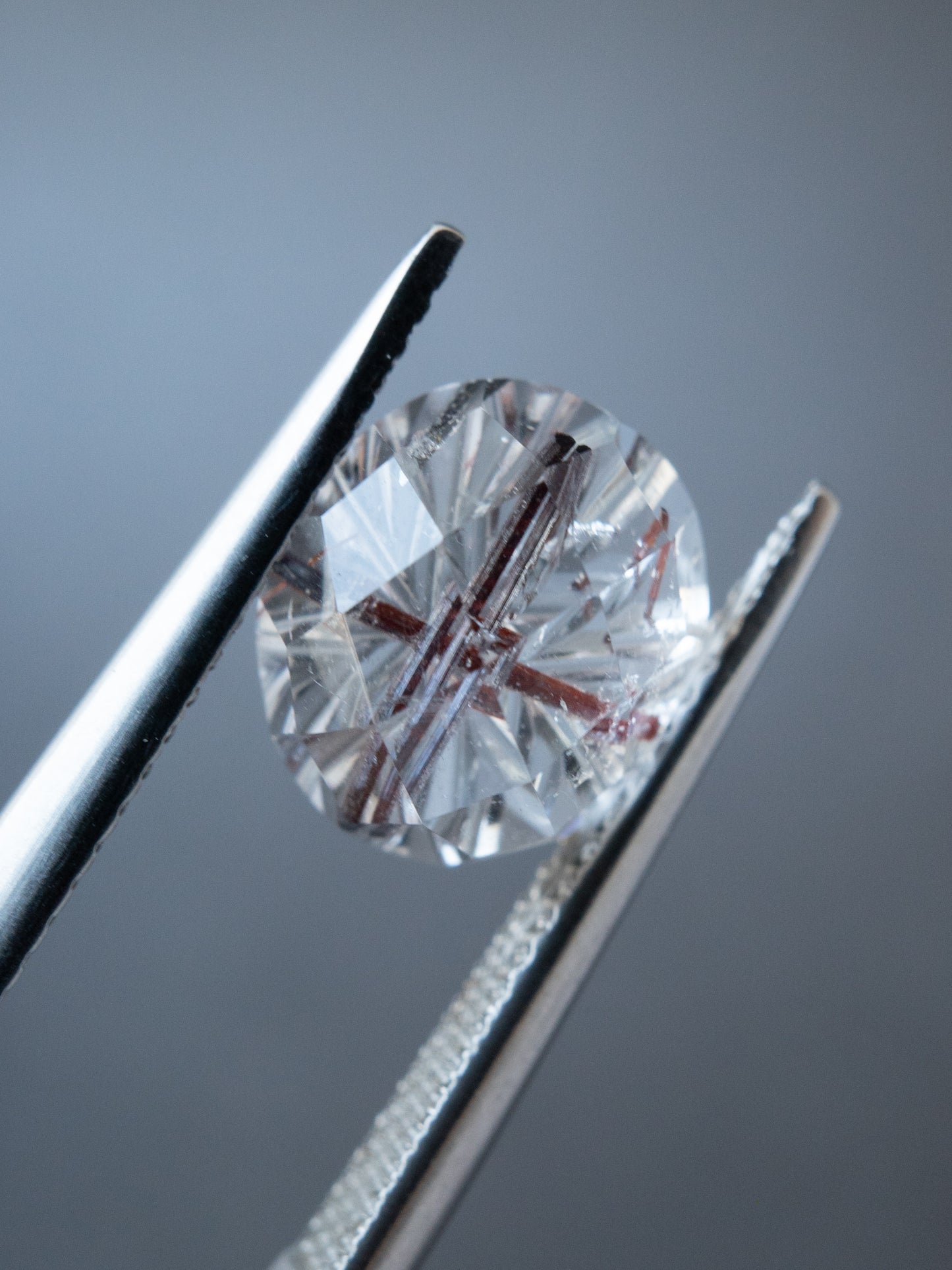 【甲州貴石切子】 レッドルチルクォーツルース -1