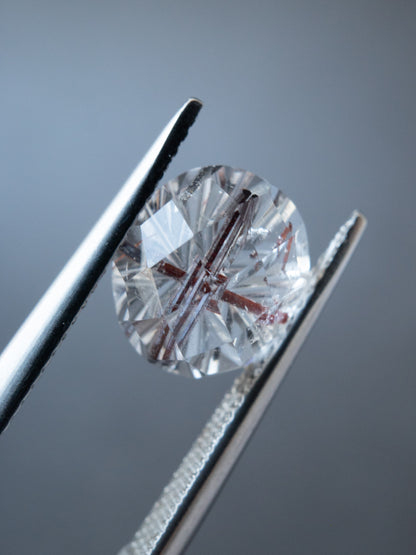 【甲州貴石切子】 レッドルチルクォーツルース -1