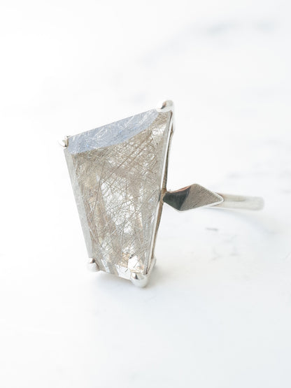 シルバールチルクォーツのリング - 2