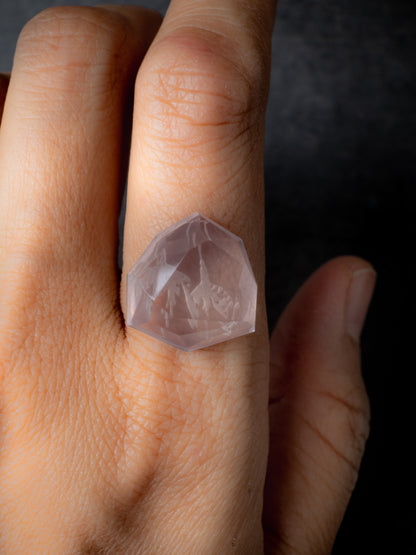 ローズクォーツのルース - mirage 5