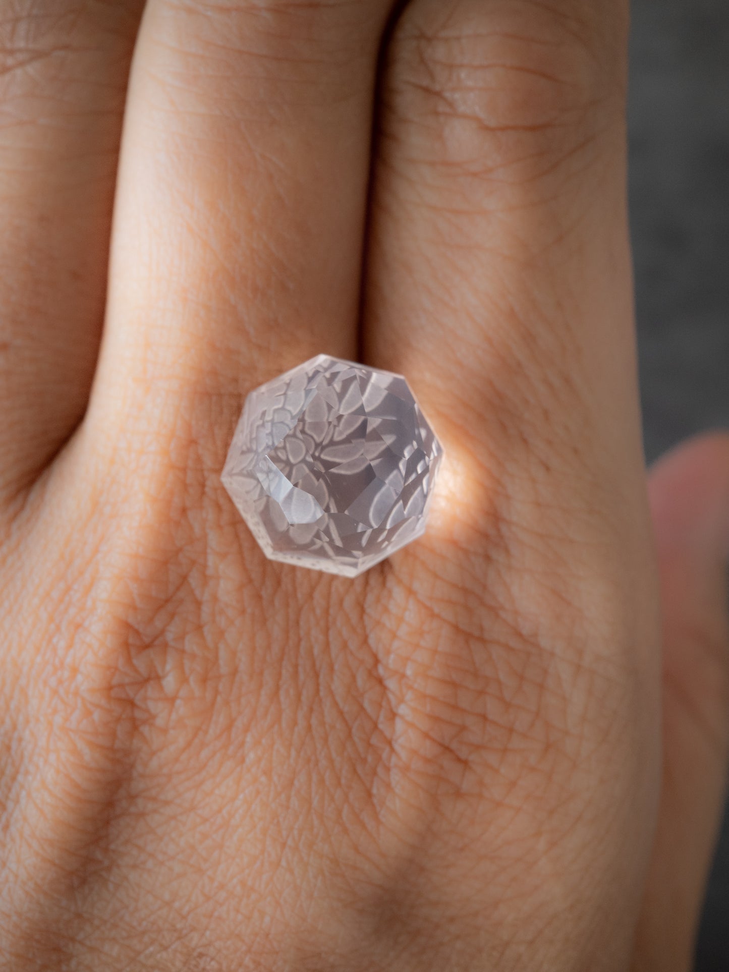 ローズクォーツのルース -mirage 4