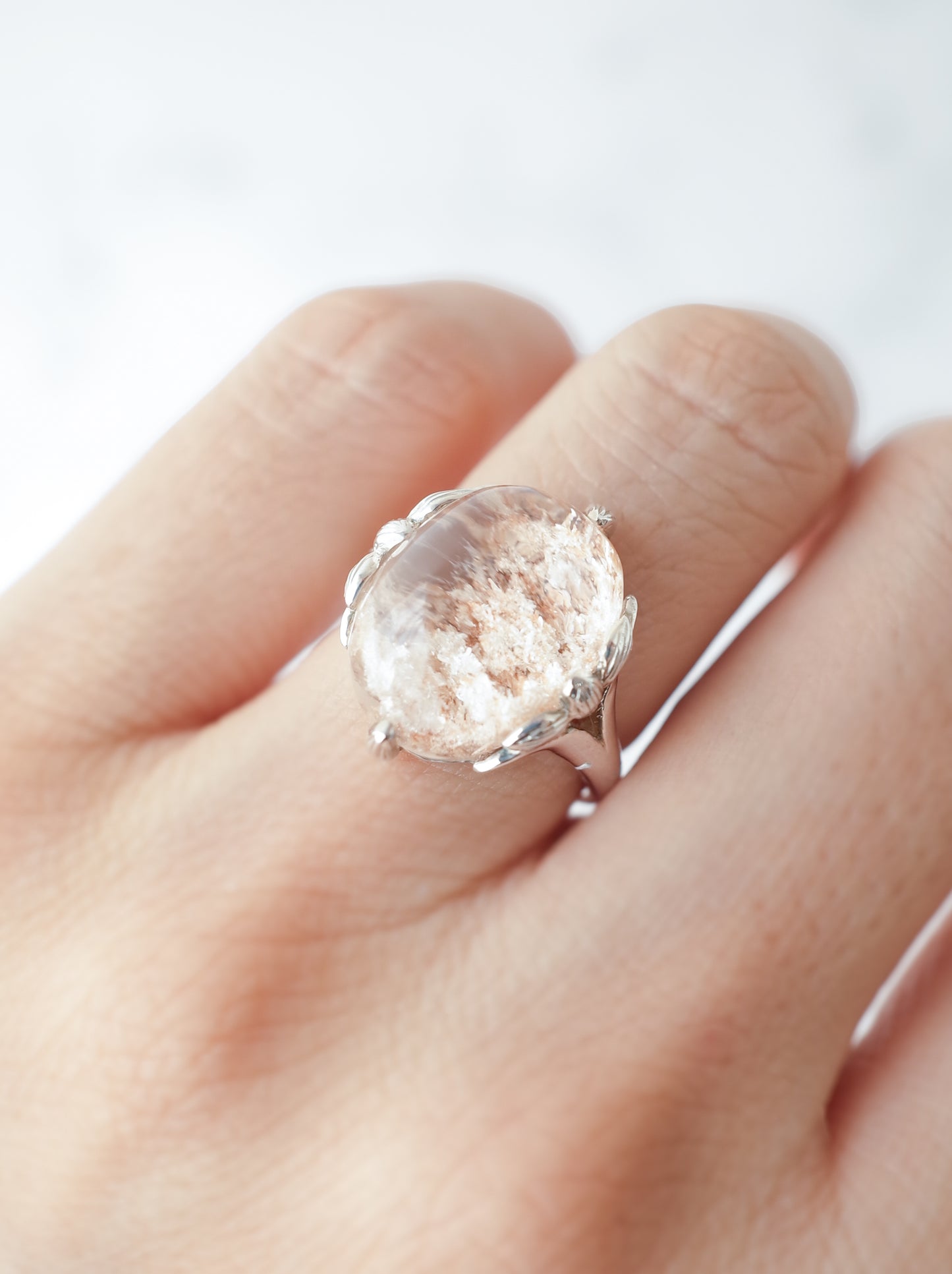 ガーデンクォーツのロータスリング - 6　