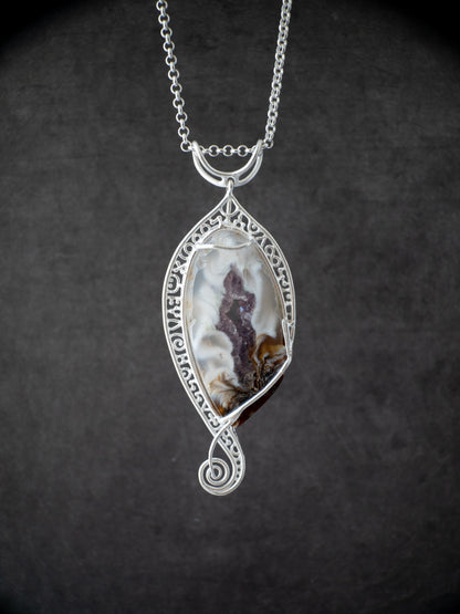ドゥルジーアメシストのシルバーペンダント