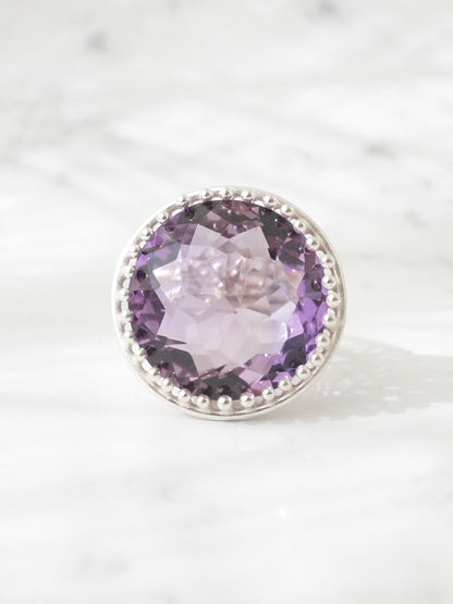ラベンダーアメシストのリング