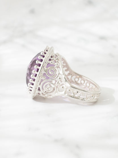 ラベンダーアメシストのリング
