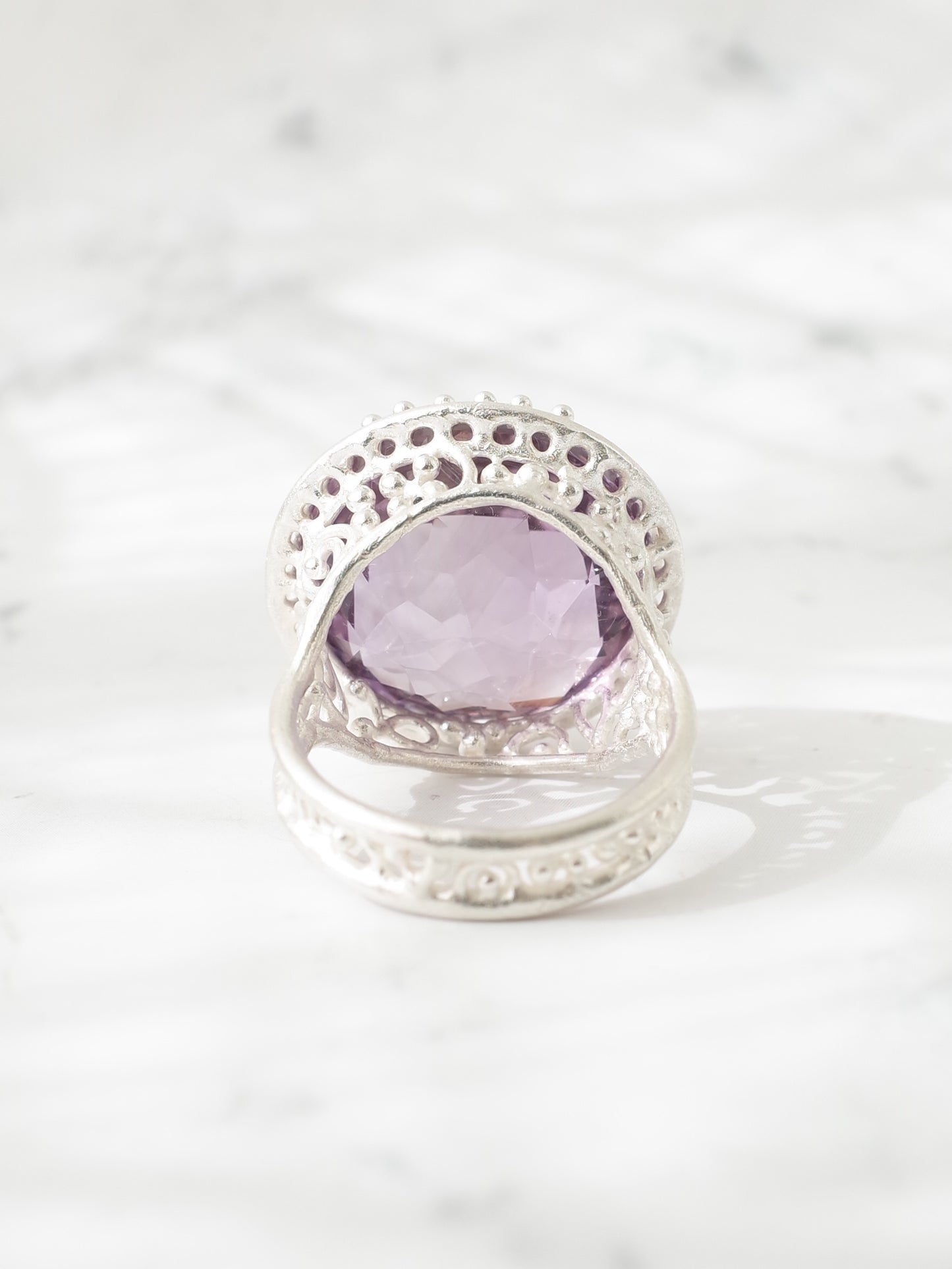 ラベンダーアメシストのリング