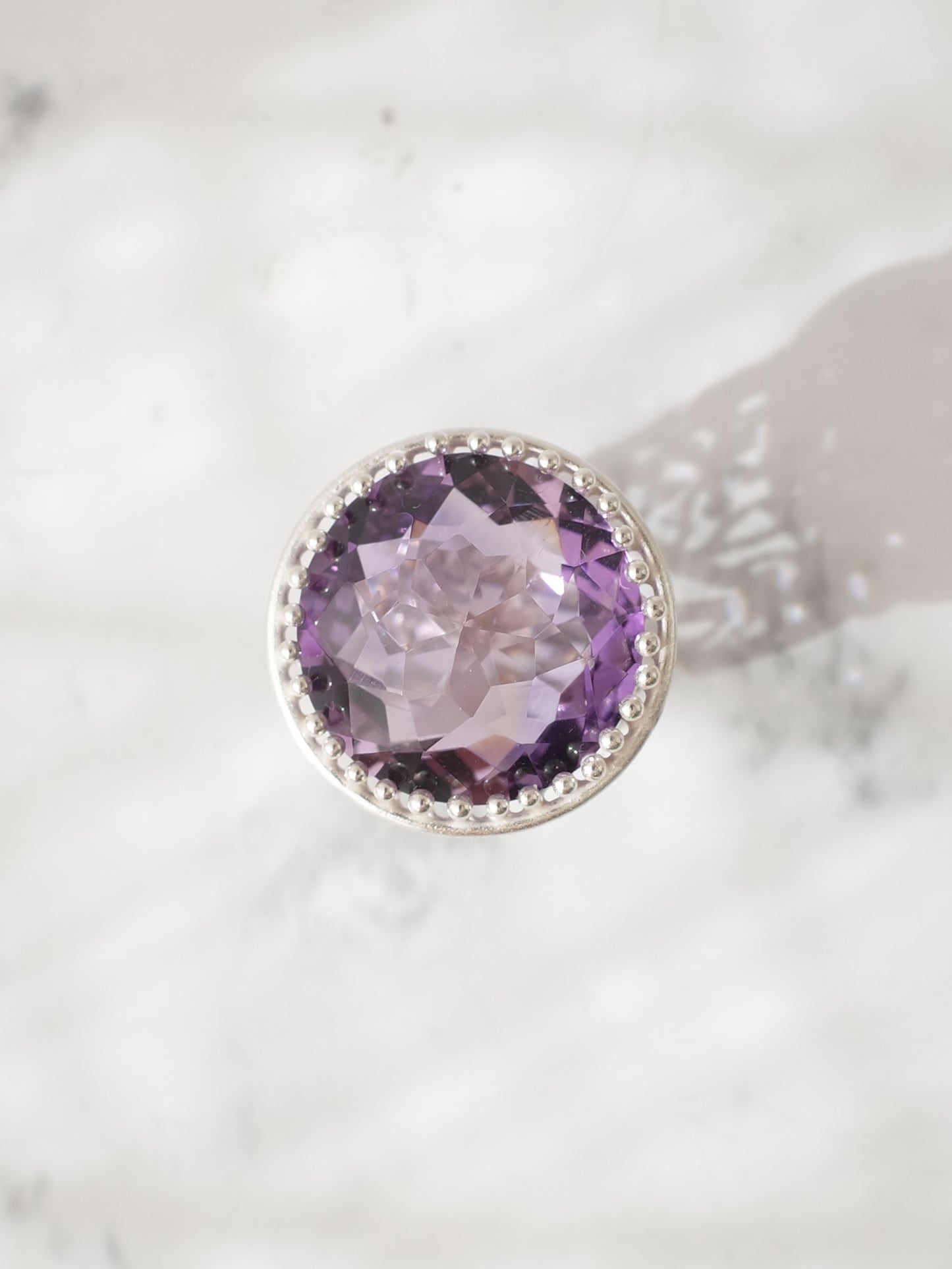 ラベンダーアメシストのリング