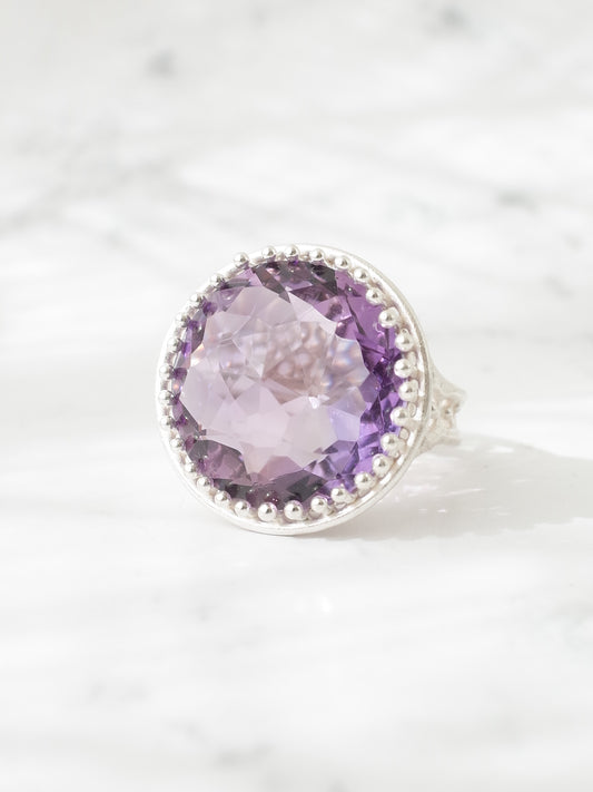 ラベンダーアメシストのリング