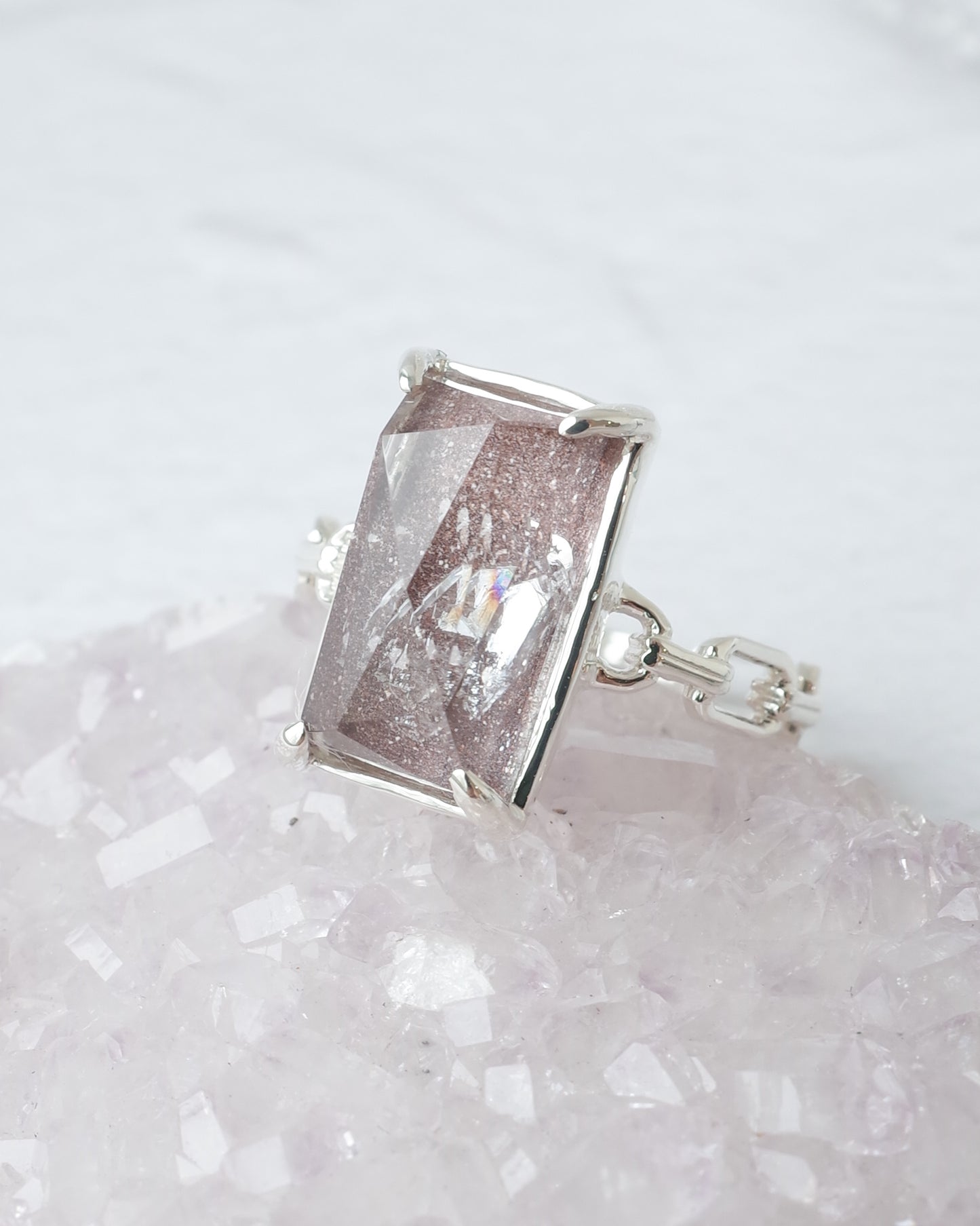 貫入ガーデンクォーツのリング