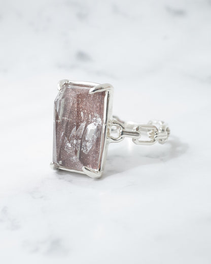 貫入ガーデンクォーツのリング