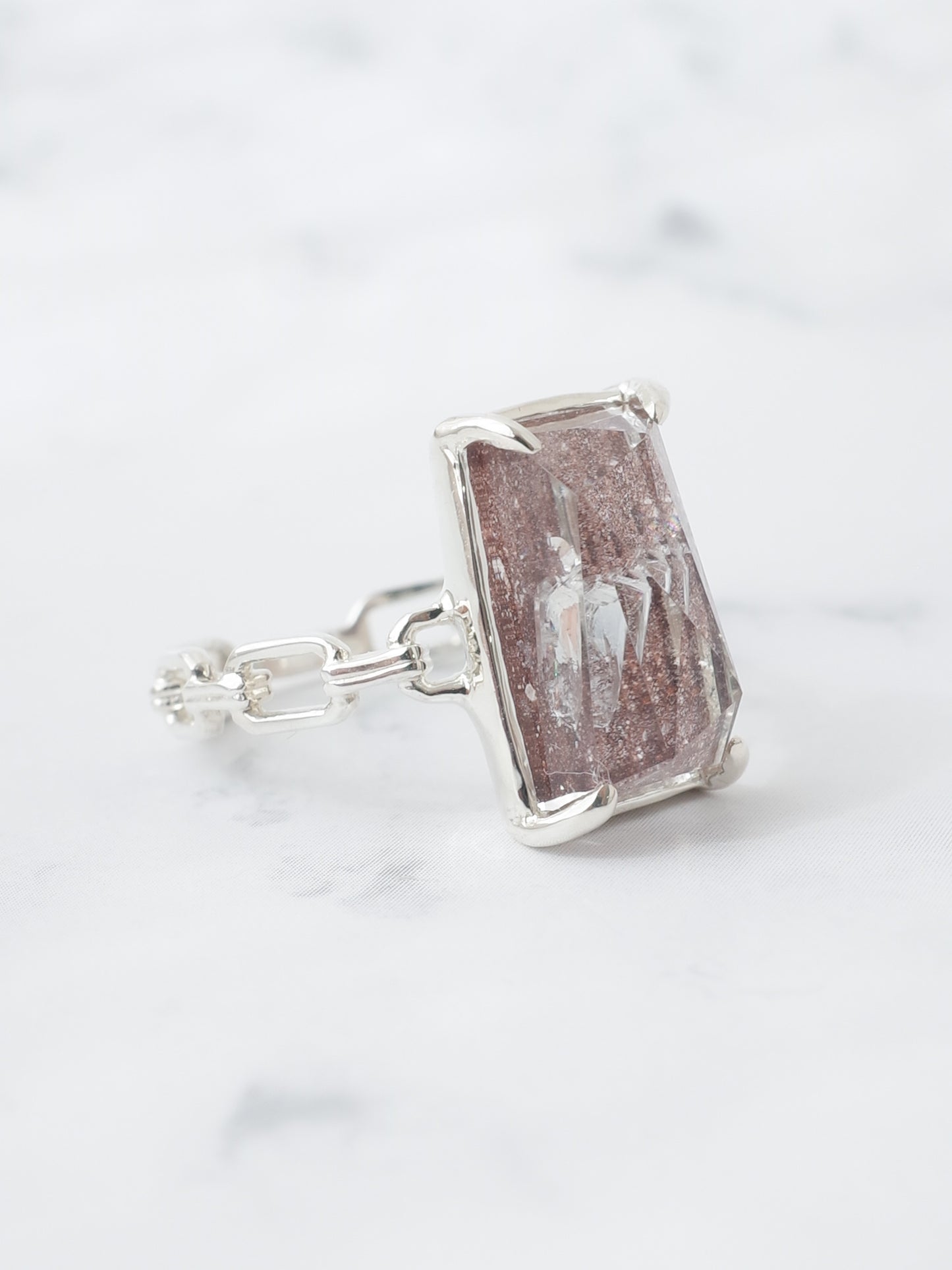 貫入ガーデンクォーツのリング