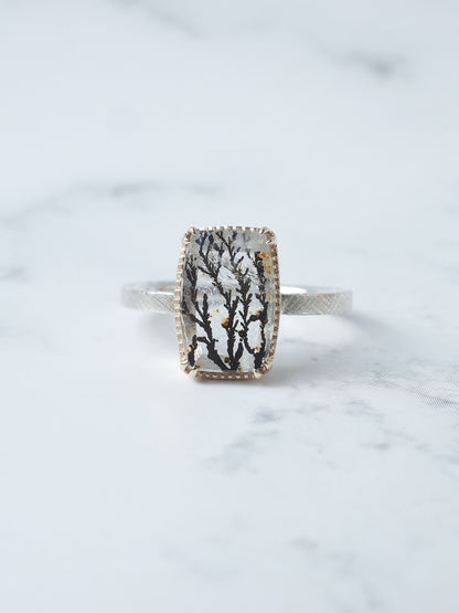 デンドリティッククォーツのリング