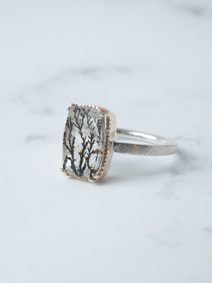 デンドリティッククォーツのリング