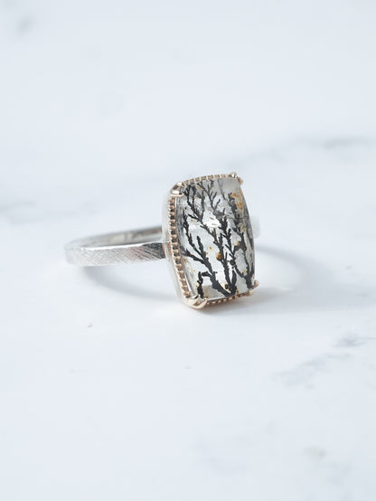 デンドリティッククォーツのリング