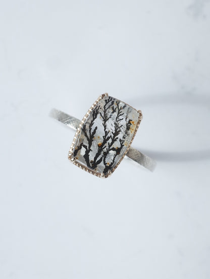 デンドリティッククォーツのリング