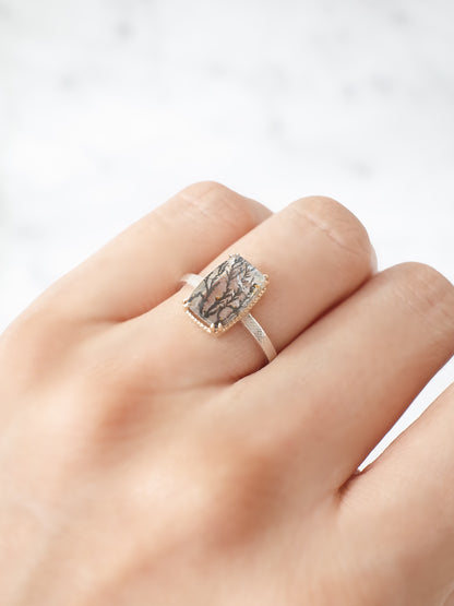 デンドリティッククォーツのリング