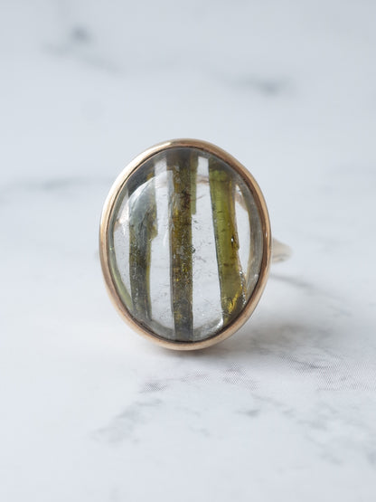 エピドートインクォーツのリング