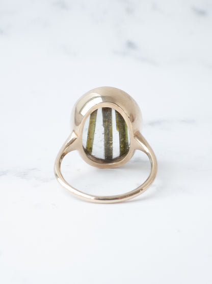 エピドートインクォーツのリング