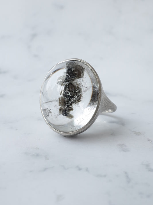 グリーンマイカインクォーツのリング