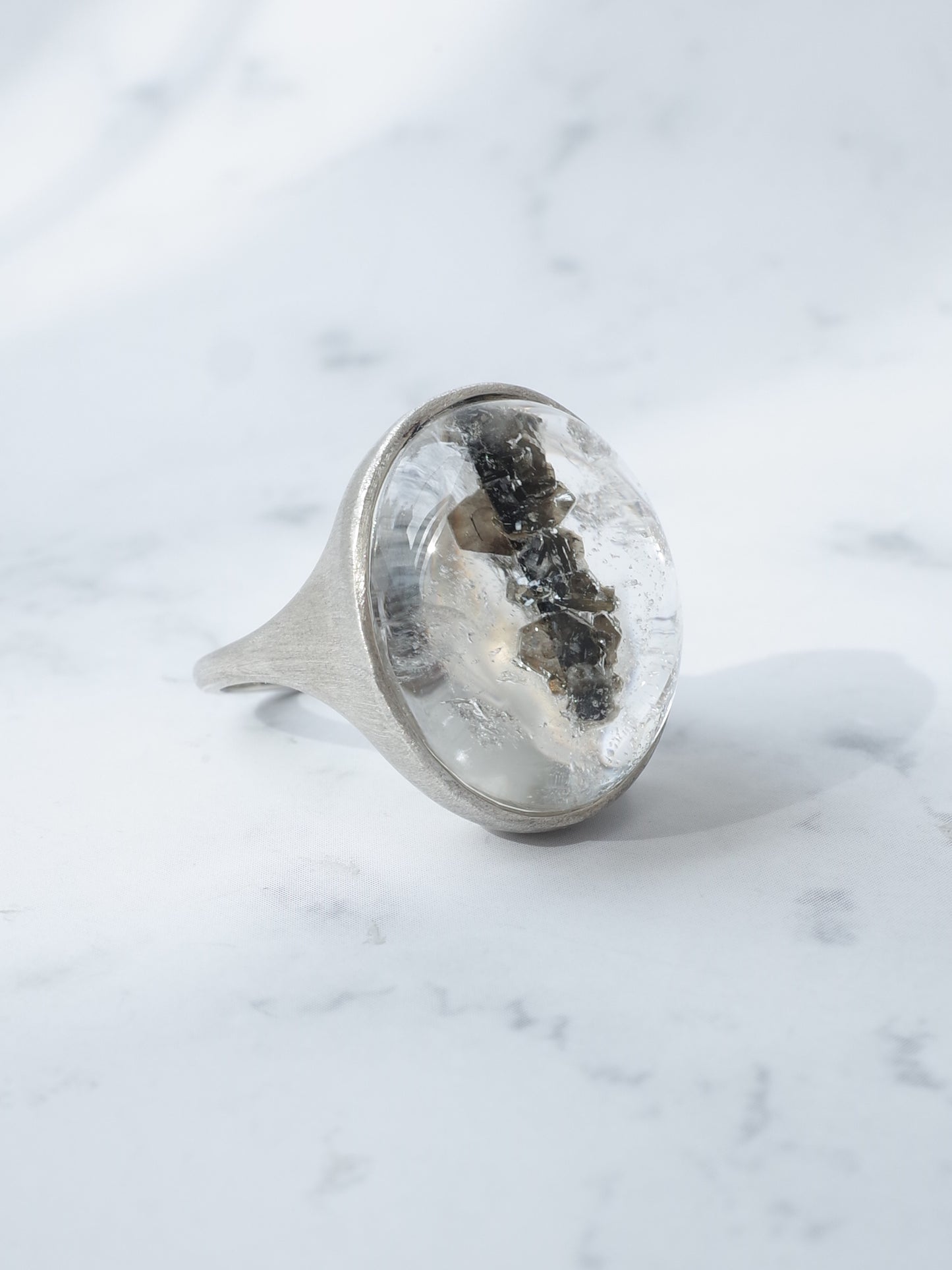 グリーンマイカインクォーツのリング