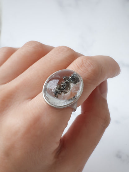 グリーンマイカインクォーツのリング