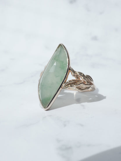 木漏れ日翡翠のリング