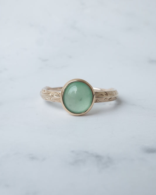 翡翠のシノワズリーリング