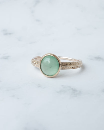 翡翠のシノワズリーリング