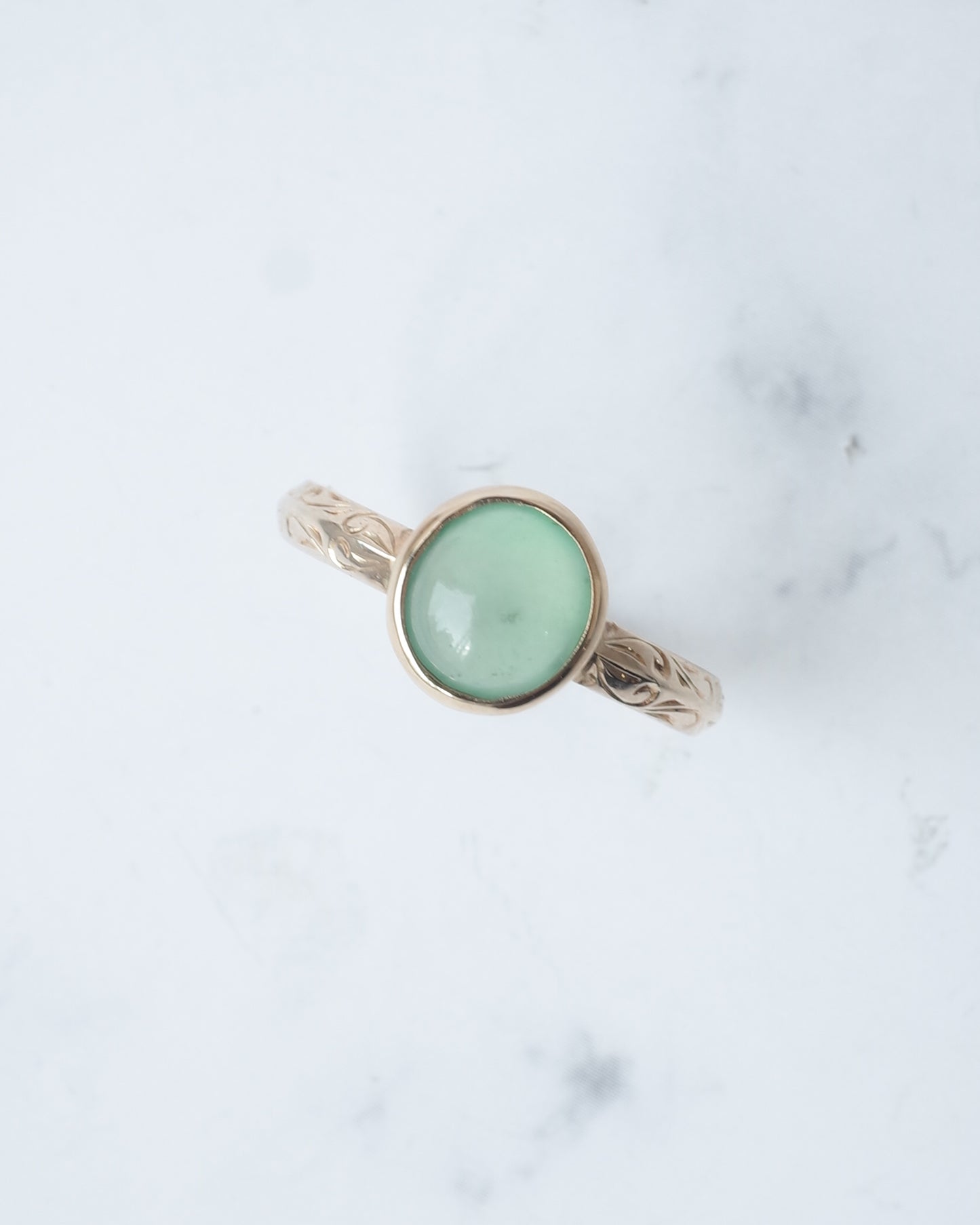 翡翠のシノワズリーリング