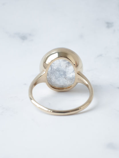 貫入デュモルチェインクォーツのリング