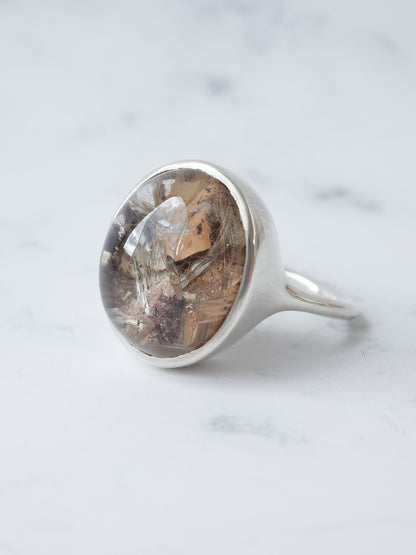 ガーデンルチルクォーツのリング