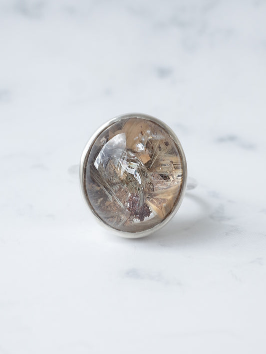 ガーデンルチルクォーツのリング