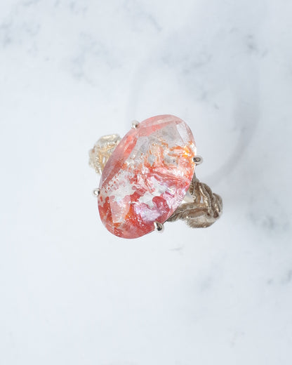 ランダムカットオーロラクォーツのリング